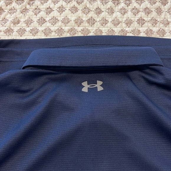 Under Armour Heat Gear Loose Fit Size 3XL
Short Sleeve Polo Golf Shirt Blue Gray - Picture 8 of 12